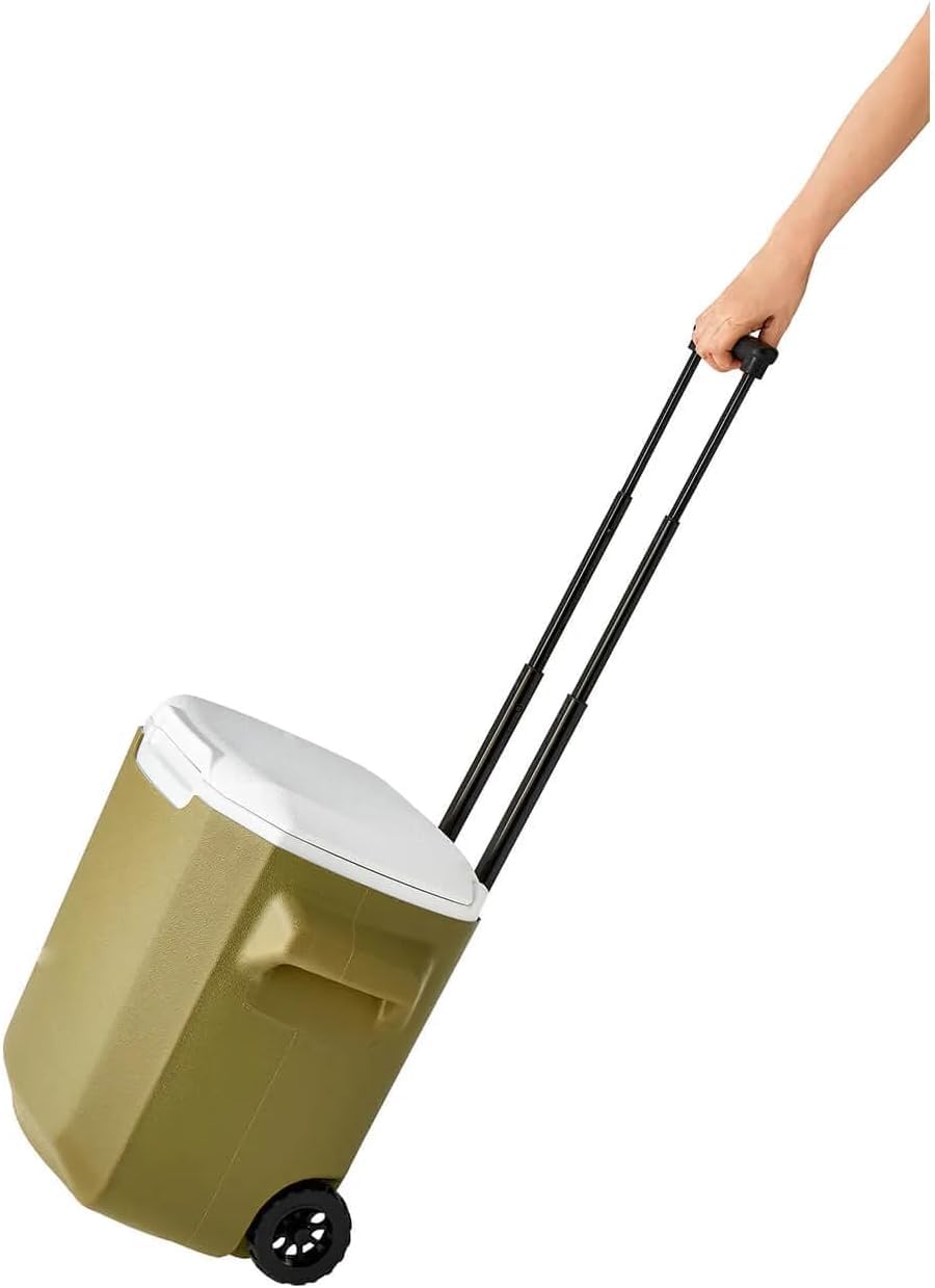 Amazon | ホイールクーラー/28QT(オリーブ) 26L 保冷力約2日 キャリー